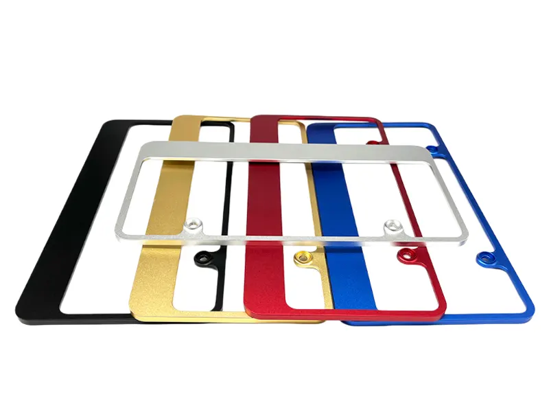 Anodized Aluminum License Plate Frames