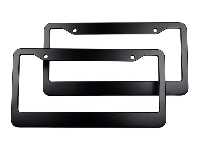 Black Stainless Steel License Plate Frames