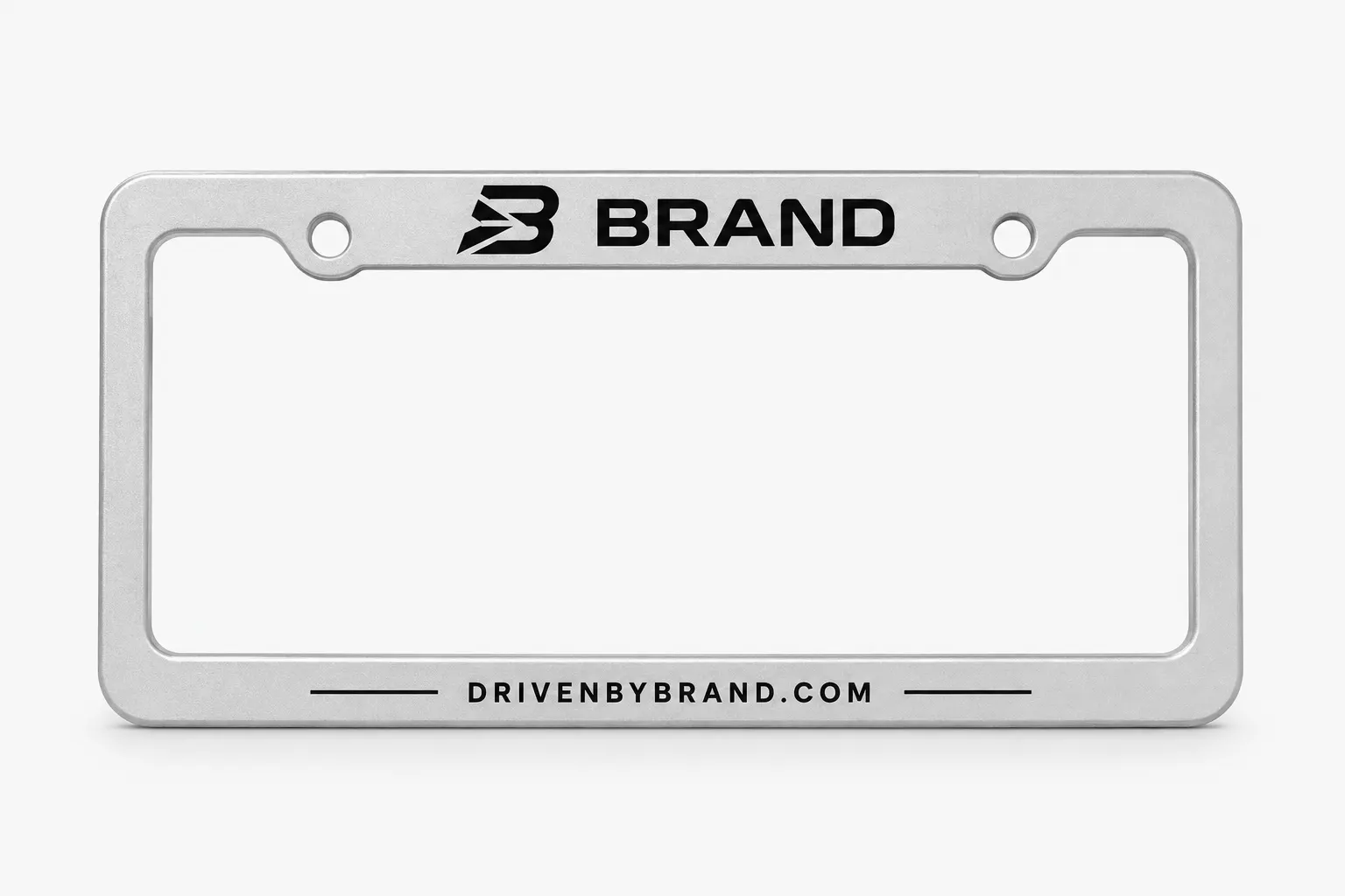 Black on Light License Plate Frames