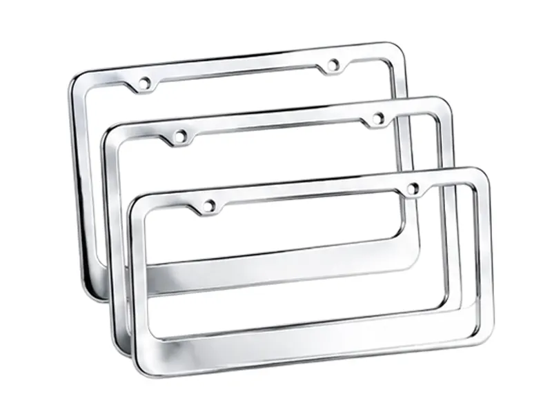Bright Chrome License Plate Frames