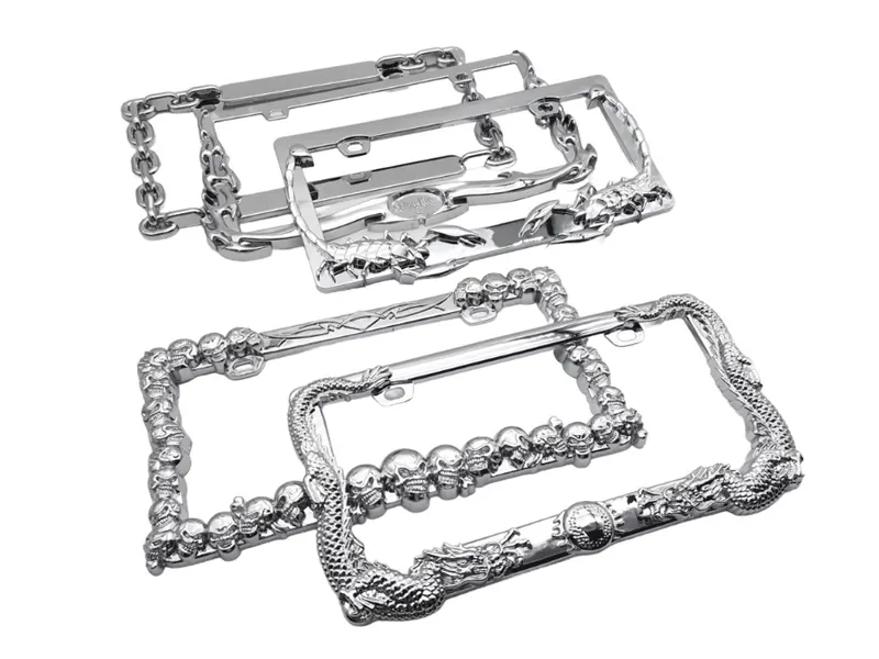 Chrome Plastic License Plate Frame