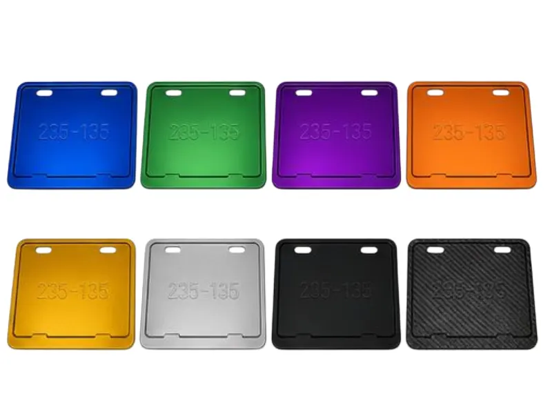 Colored Motorcycle License Plate Frames