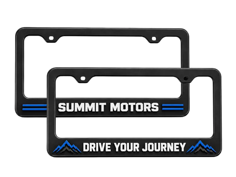 Colored Raised License Plate Frames