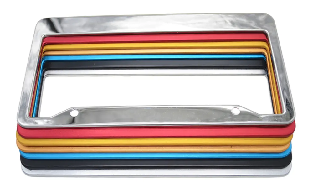 Custom Aluminum License Plate Frames