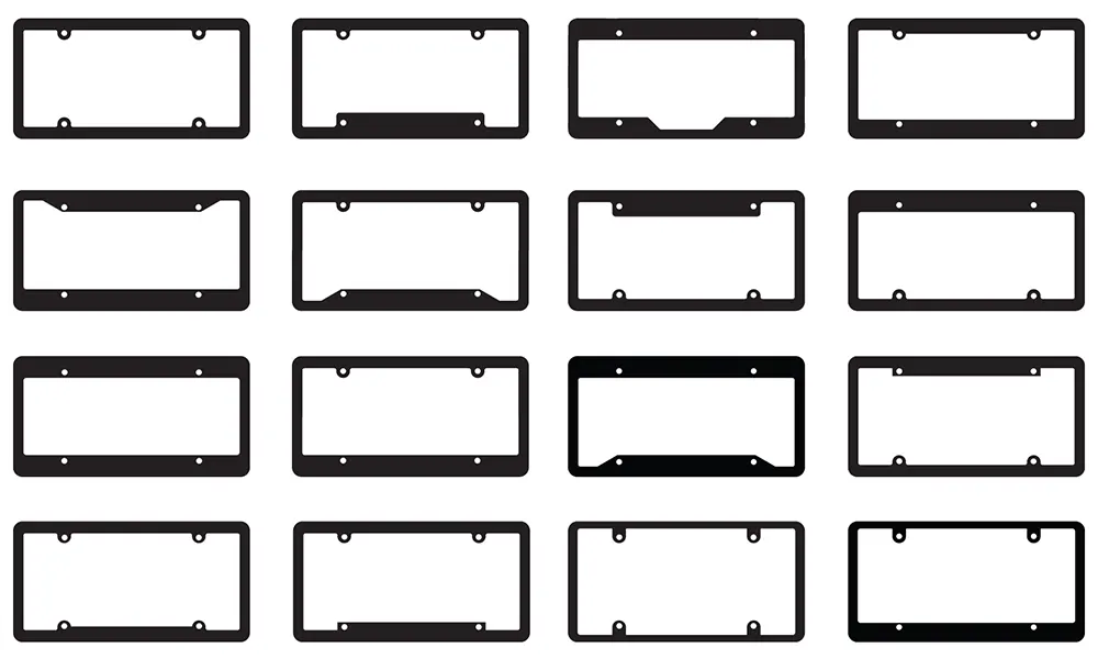 Custom License Plate Frames for Different Countries