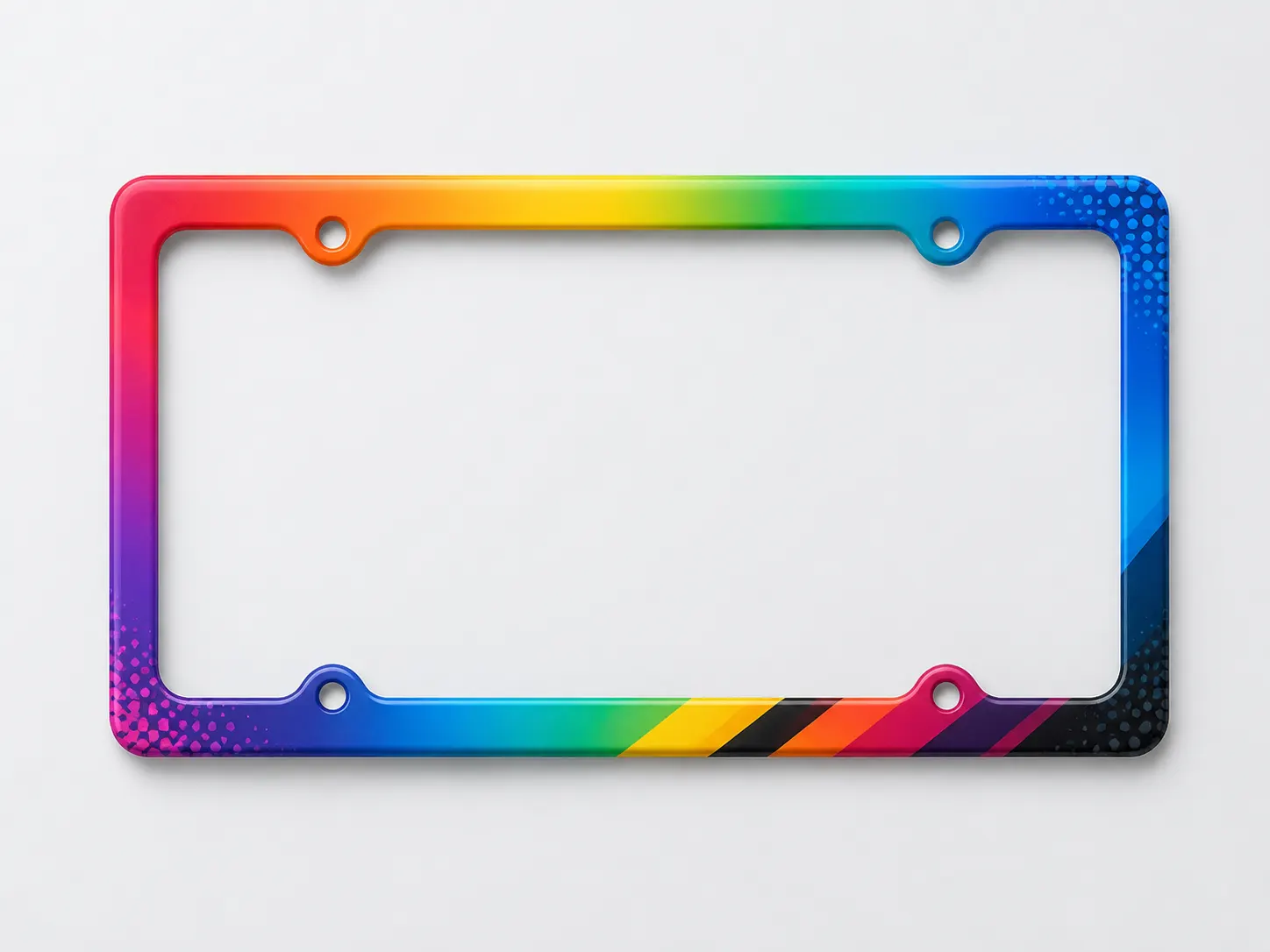 Full Color UV Printed License Plate Frames