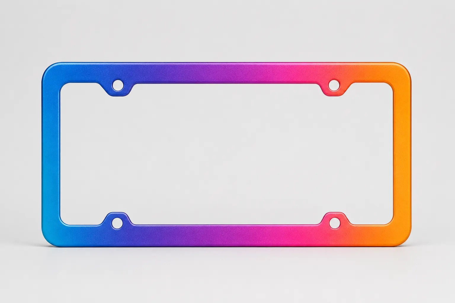 Gradient Effects Printed License Plate Frames