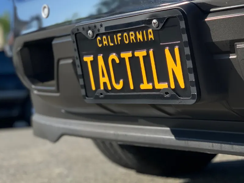 How a Silicone License Plate Frame Fits the Plate