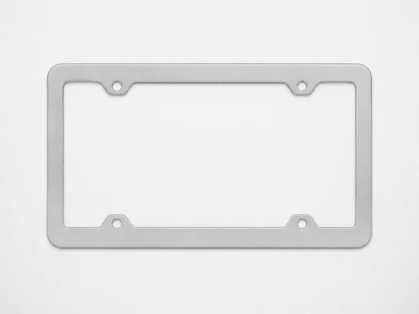 Mirror Polished Stainless Steel License Plate Frames