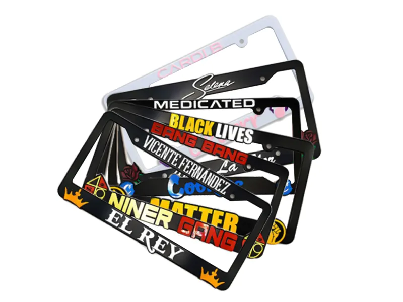Personalized Plastic License Plate Frames