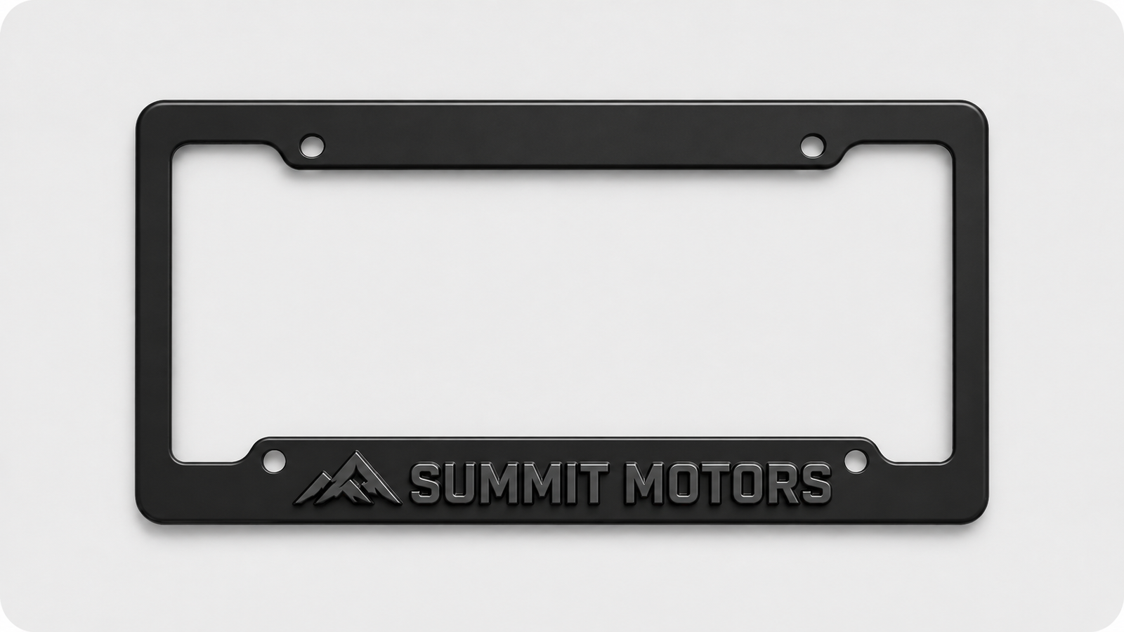 Raised Letter Branding License Plate Frames
