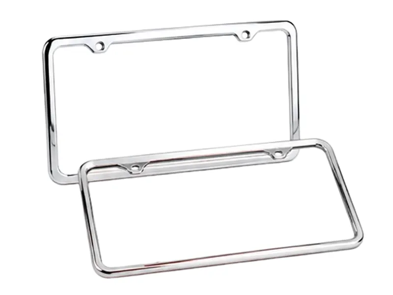 Slim Chrome License Plate Frames
