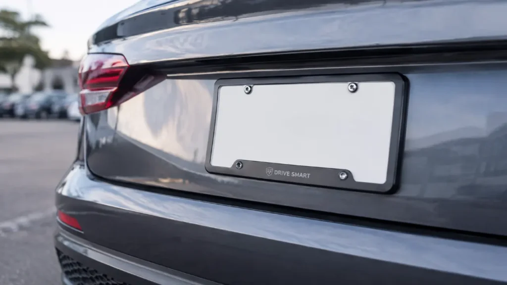 What is a license plate frame used for