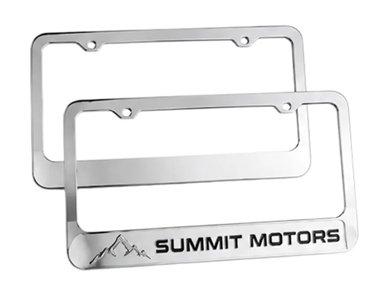 Wide Bottom Chrome Dealer Frames
