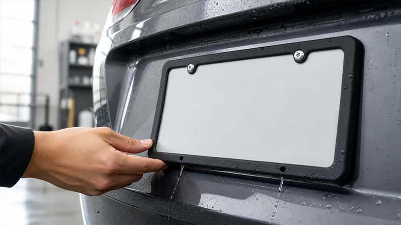 are silicone license plate frames good