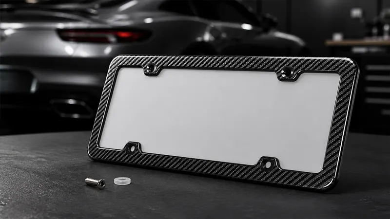 best carbon fiber license plate frame