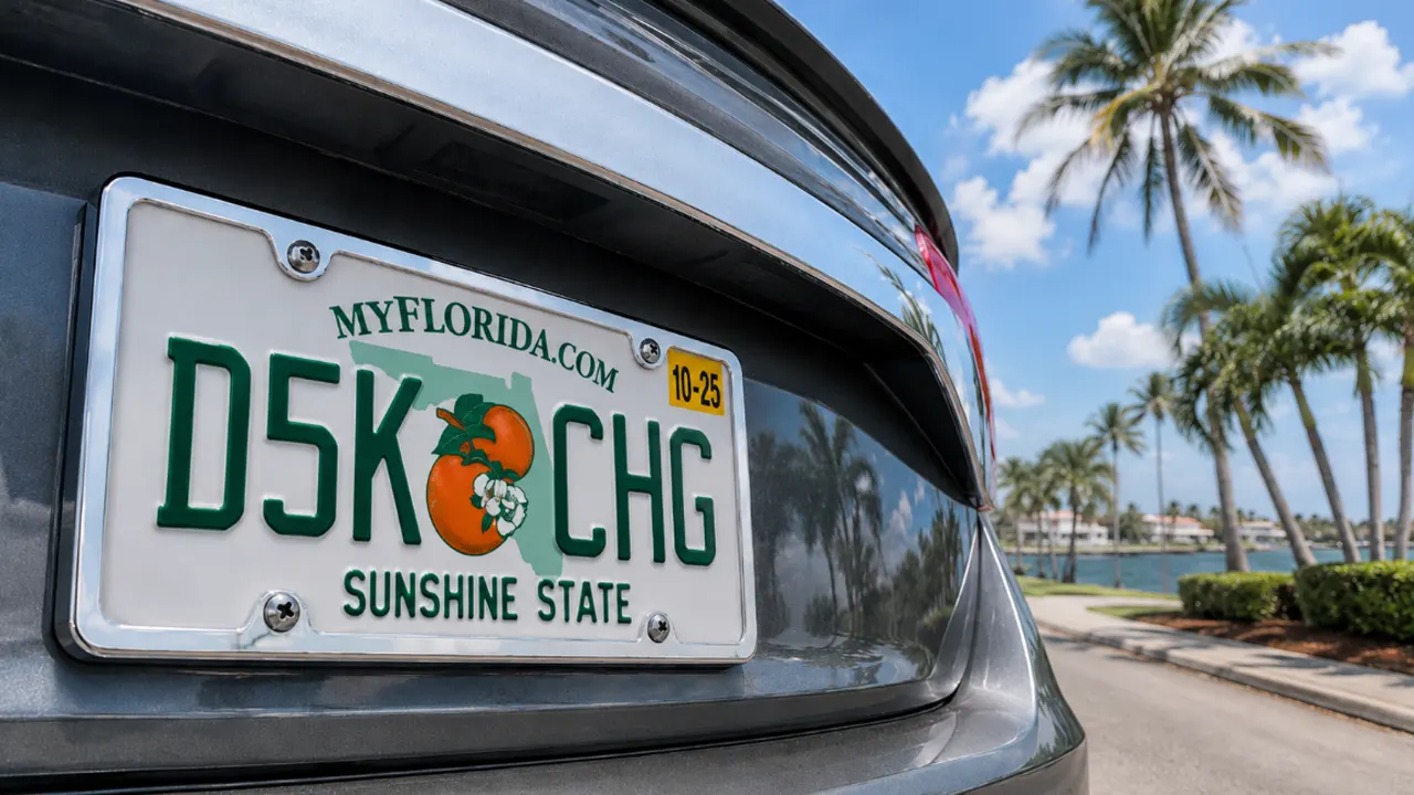 florida license plate frame law