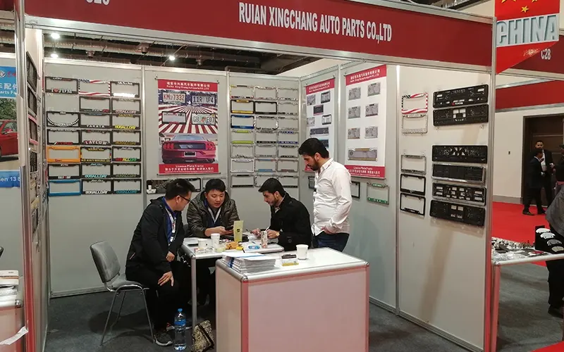 license-plate-frame-manufacturer-exhibition-booth