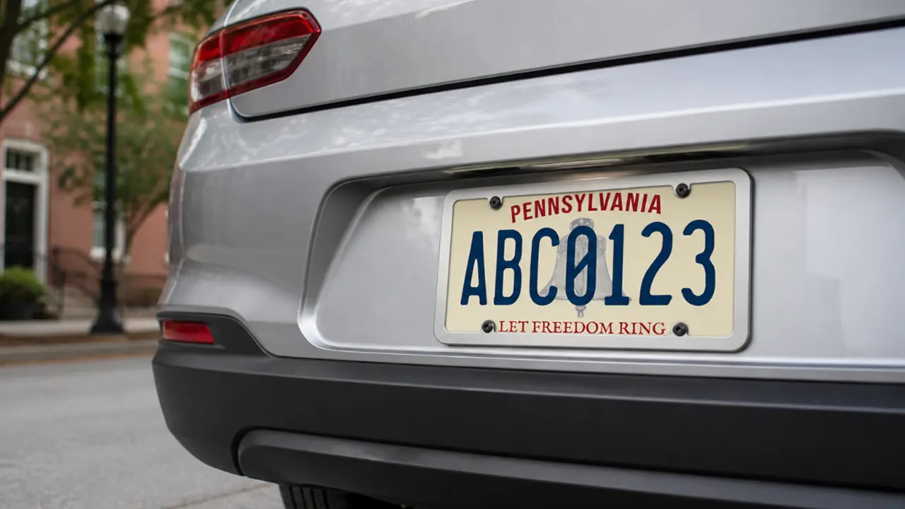 pennsylvania license plate frame law