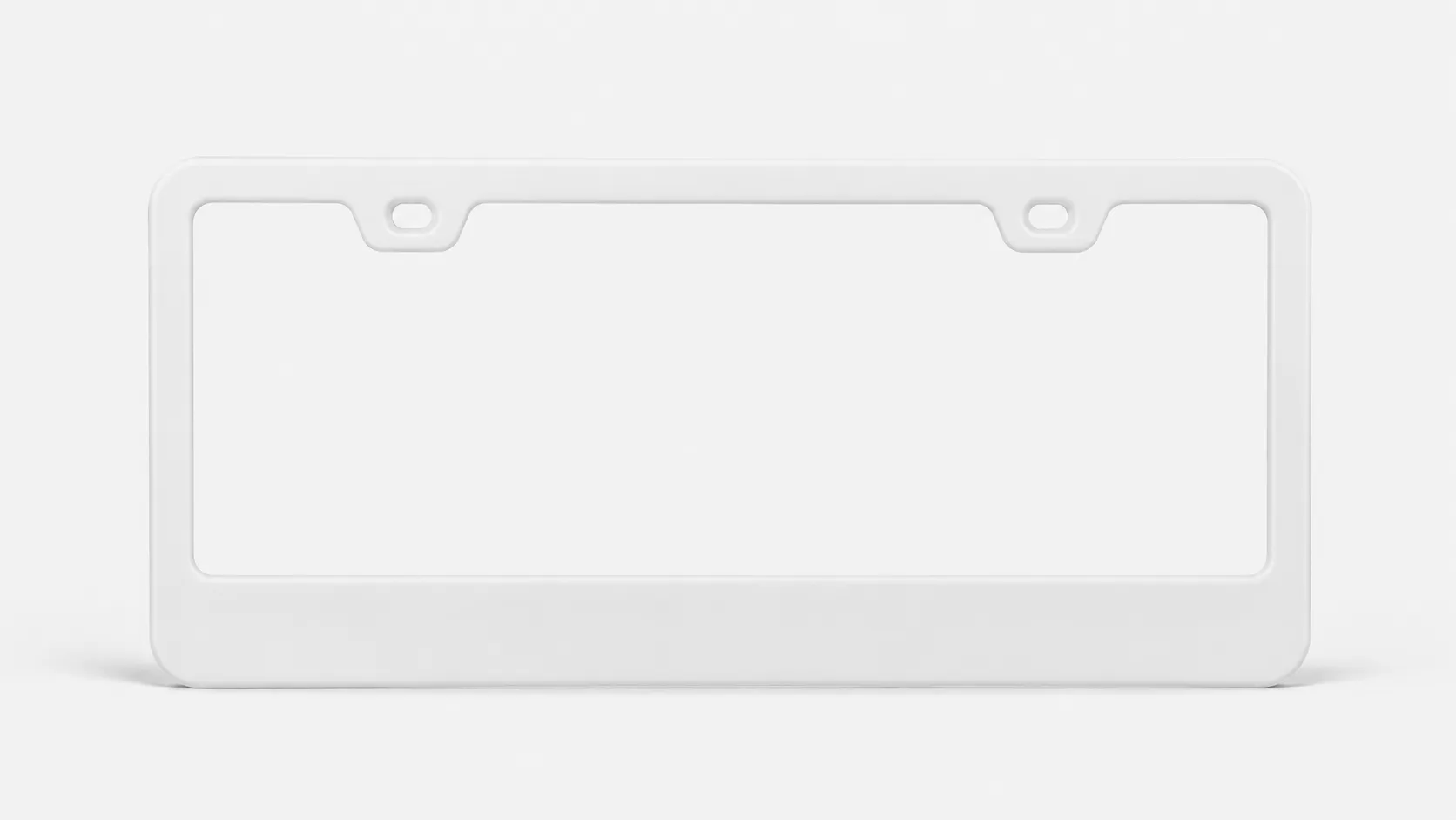 pp plastic license plate frame