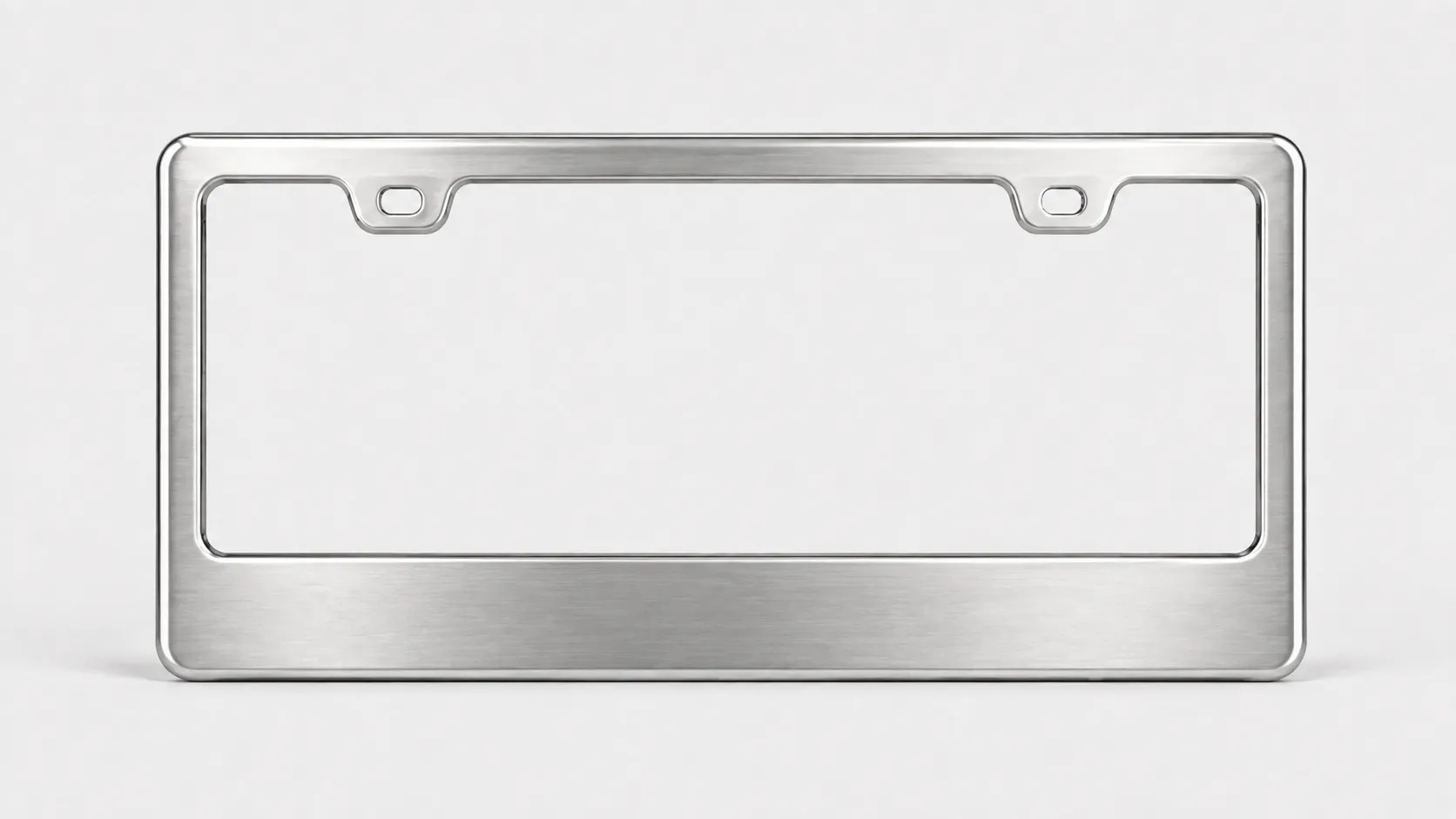 stainless steel license plate frame
