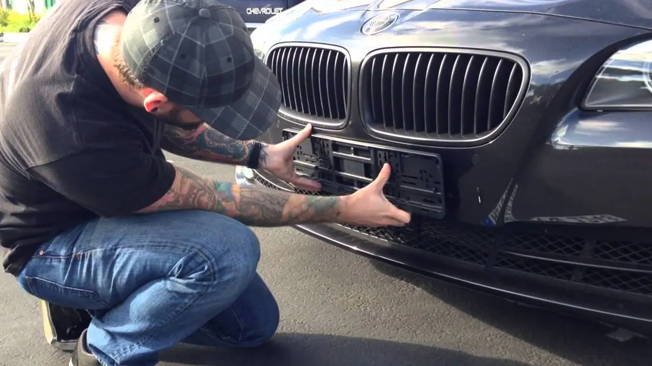 How to Install a European License Plate Frame