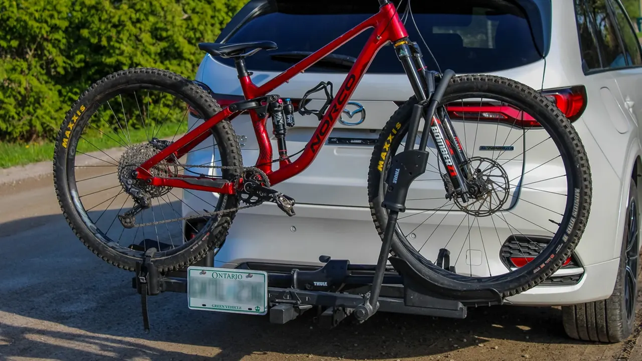 bike rack blocking license plate