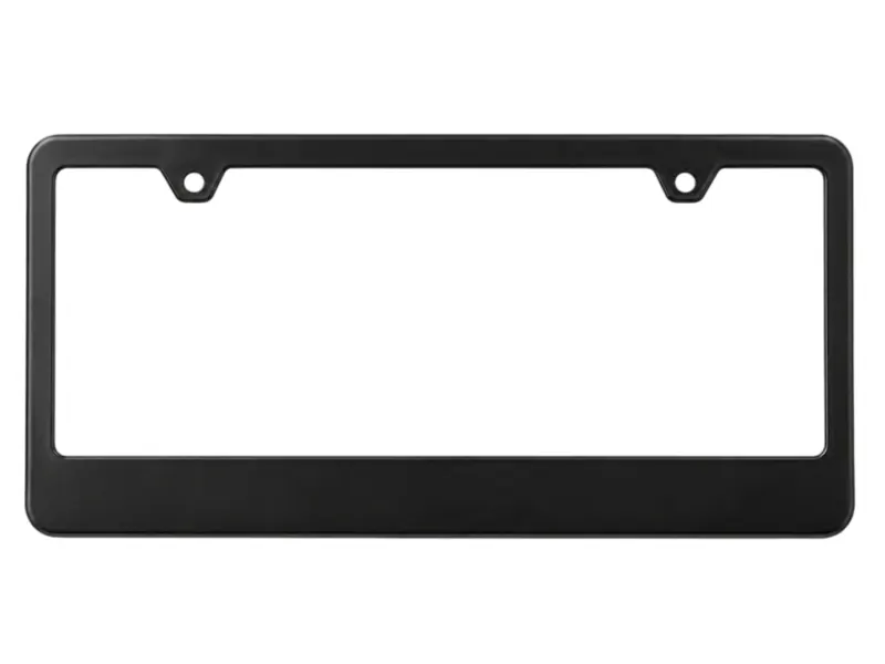 black dealer license plate frame