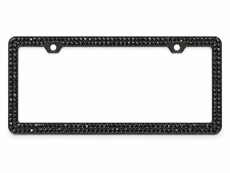 black rhinestone frame