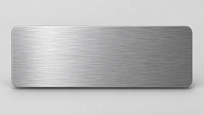 brushed aluminum surface