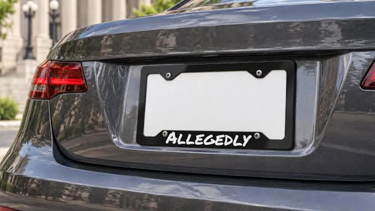 delaware license plate frame law