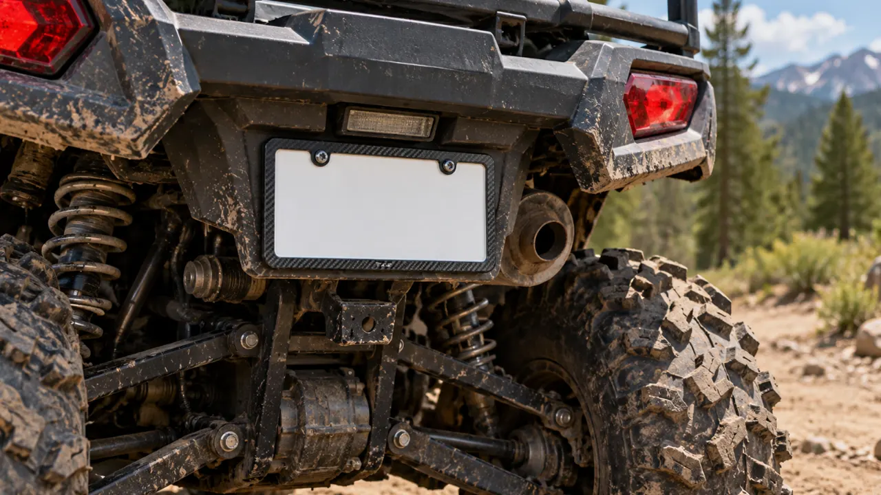 how to choose an atv license plate frame