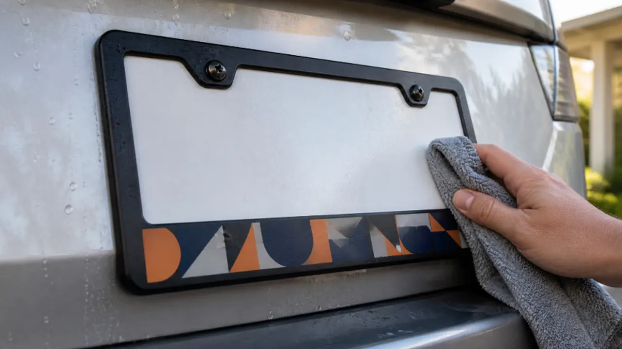 how to keep license plate frames from fading