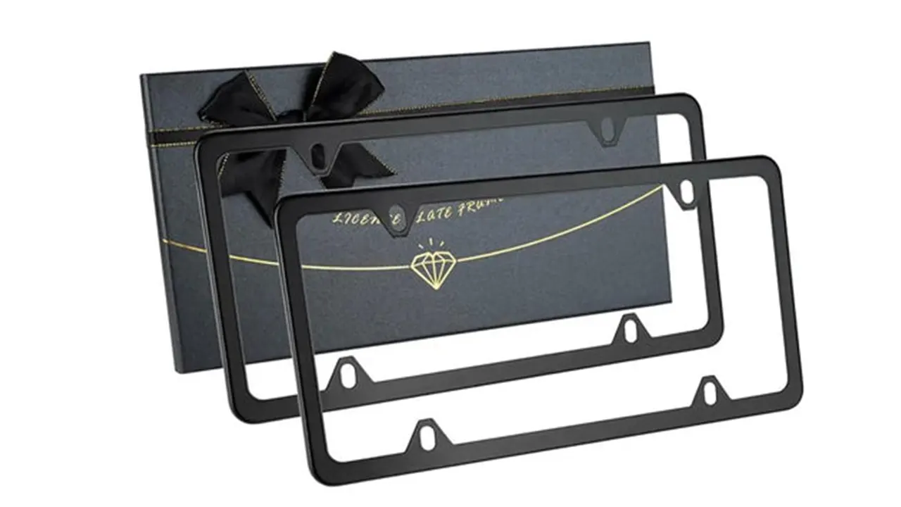 how to pack metal license plate frames