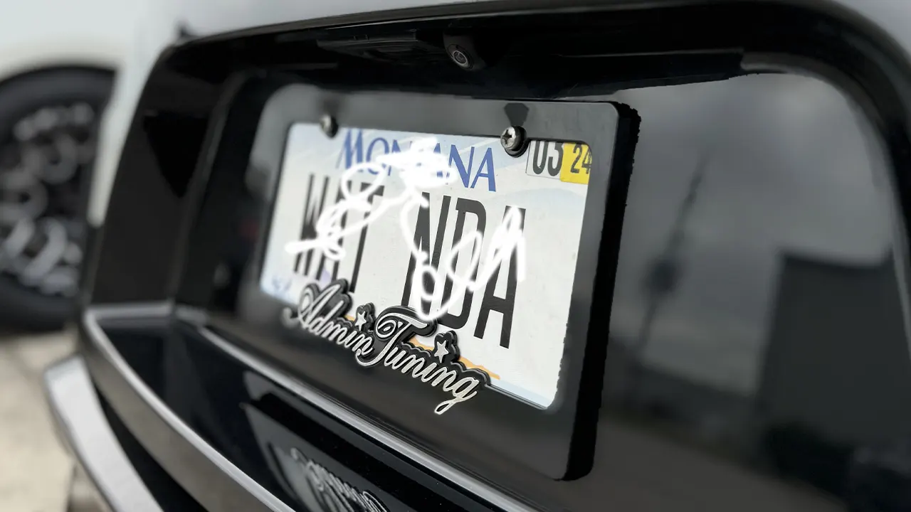 how to remove stripped license plate frame screws