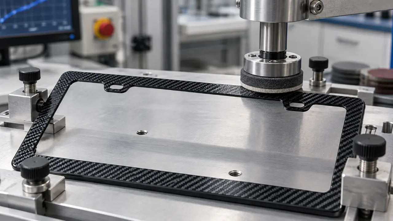 license plate frame abrasion resistance test