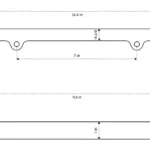 license plate frame mounting hole spacing