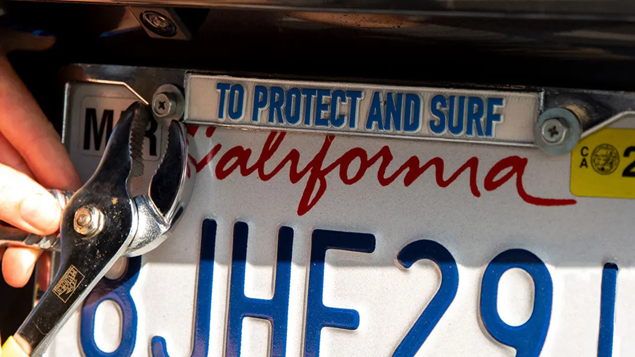 license plate frame washer and spacer selection