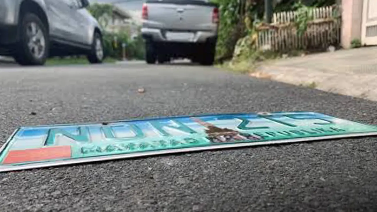 lost license plate
