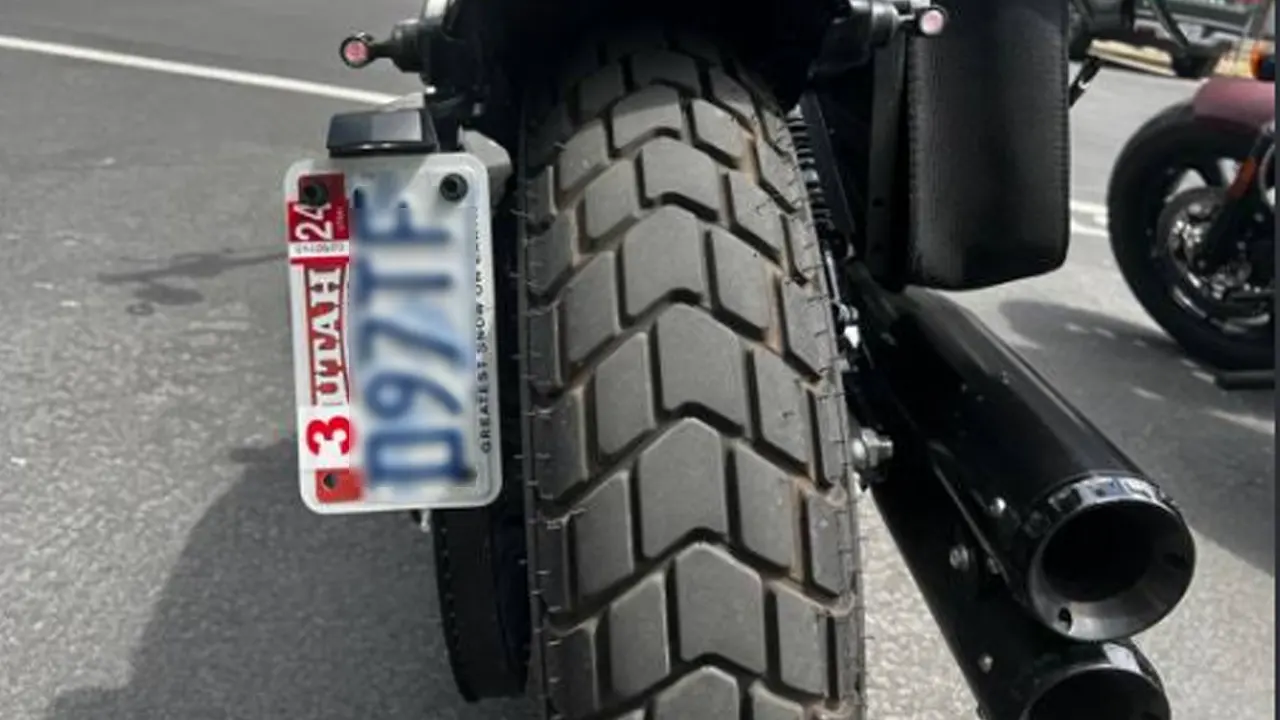 motorcycle license plate vertical