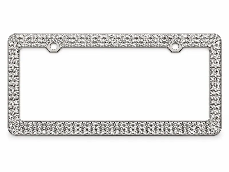 multi row rhinestone frame
