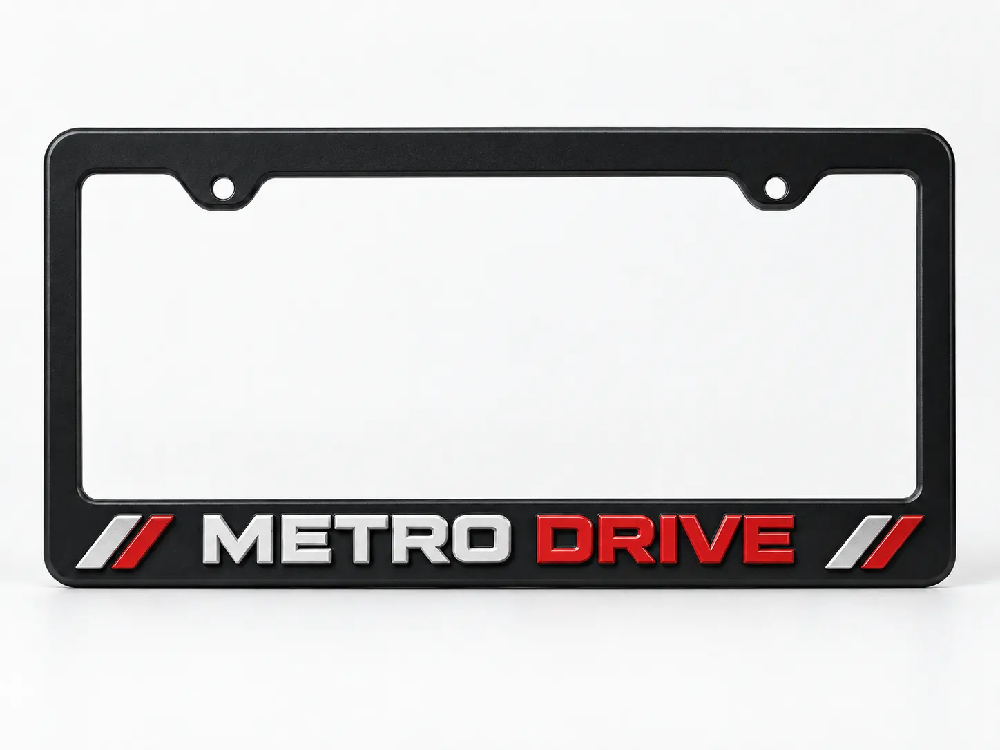 raised letter dealer license plate frame