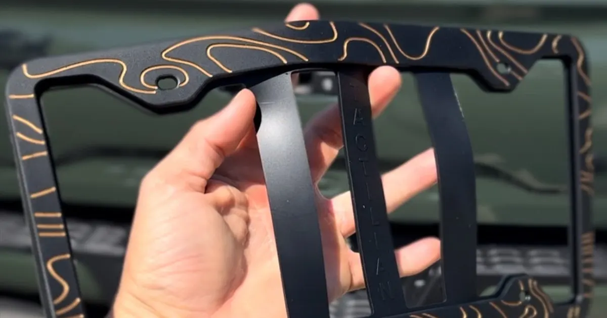 rubber vs silicone license plate frame