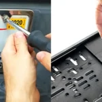 screw mounted vs clip on license plate frame