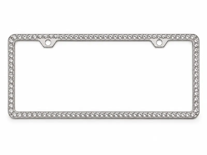 slim single row rhinestone frame