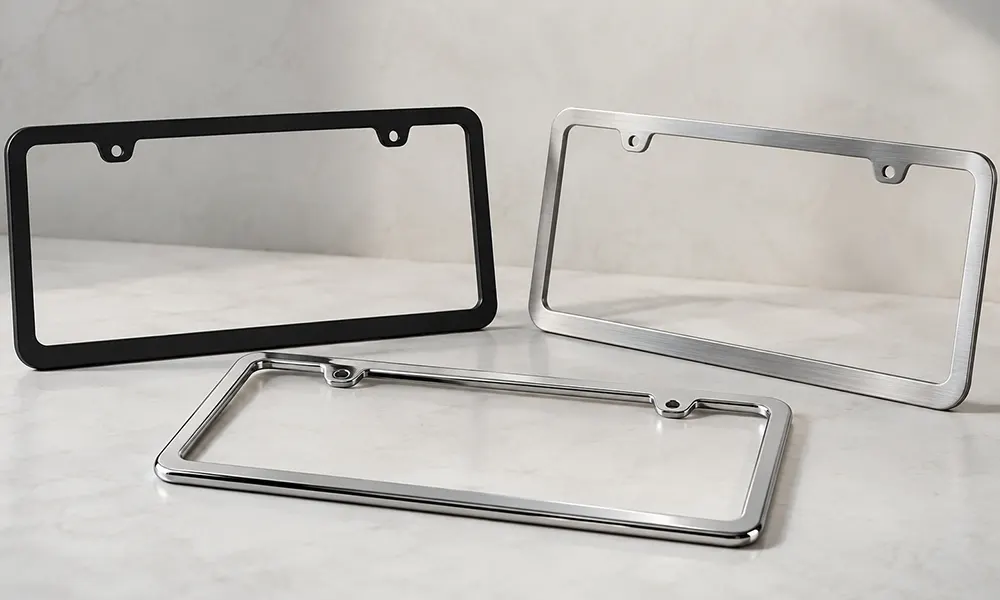 slimline license plate frames