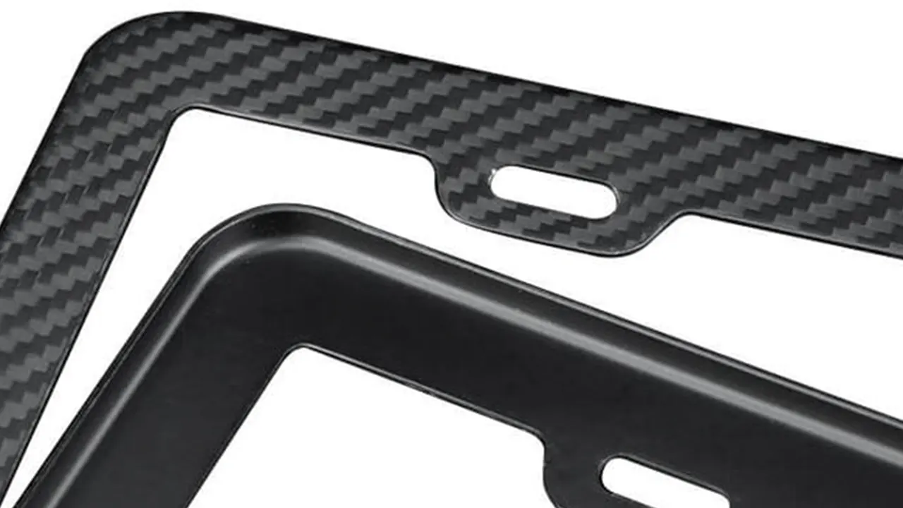 textured vs smooth plastic license plate frame