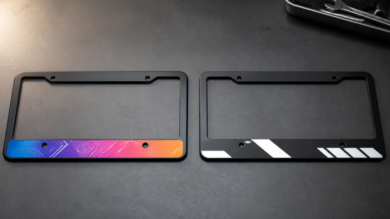 uv printed vs screen printed license plate frame