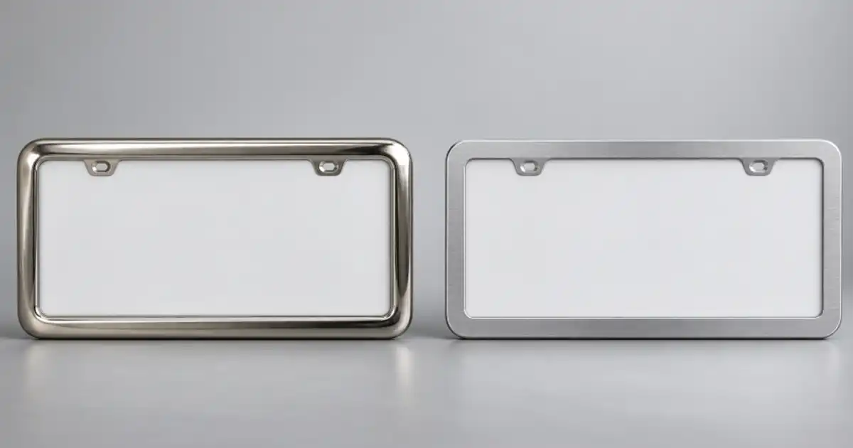 zinc alloy vs aluminum license plate frame