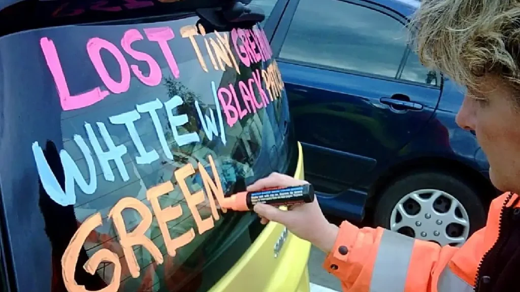 Tagging a Car with Stickers or Markings